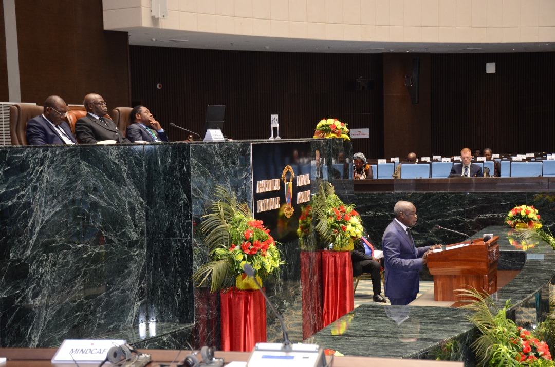 Allocution très acclamée du SG/ MINDCAF, représentant du Ministre Henri Eyebe Ayissi à l’hémicycle Paul Biya